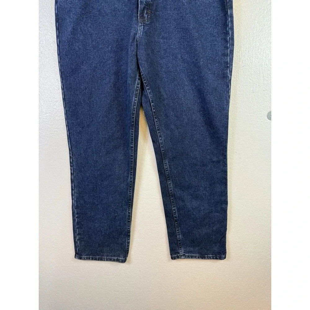 Riders Lee Jeans Womens size 16 M Dark Wash Blue Denim Straight Western Hipster‎